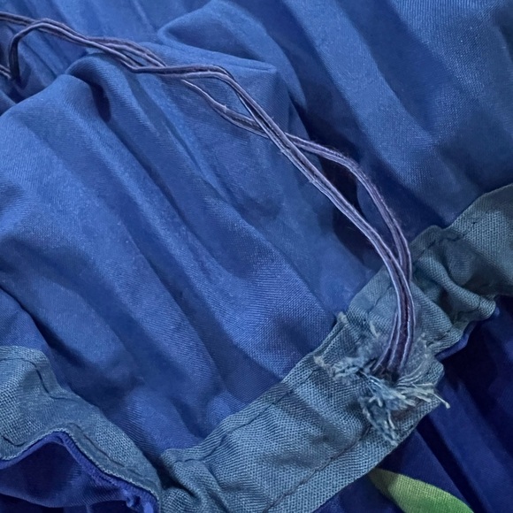 Vibrant Blue Floral Blouse - Picture 4 of 11